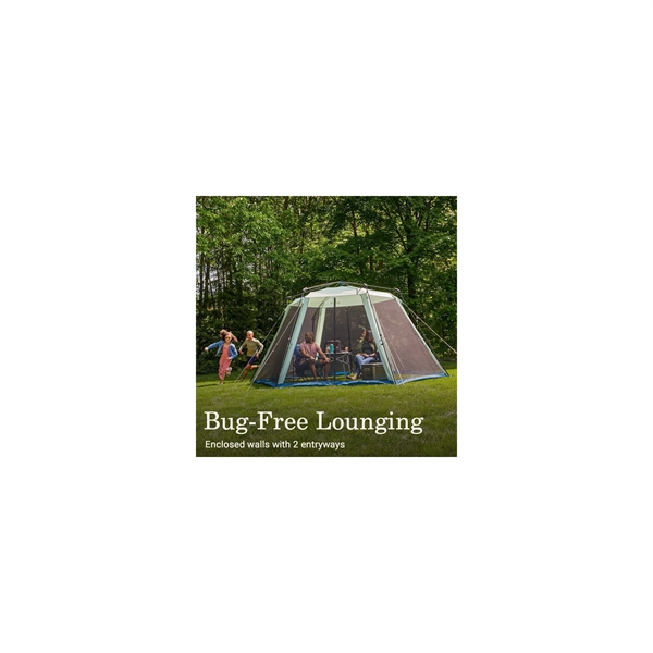 he Skylodge 15 x 13 Instant Screen Tent sets up in... from ASI 45647 Coleman Co Inc