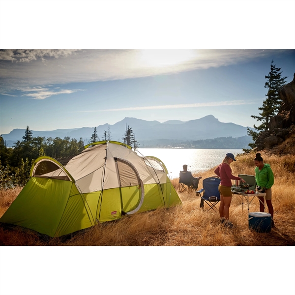 The 8-Person Elite Montana™ Cabin Camping Tent with LED Lighting System... from ASI 45647 Coleman Co Inc