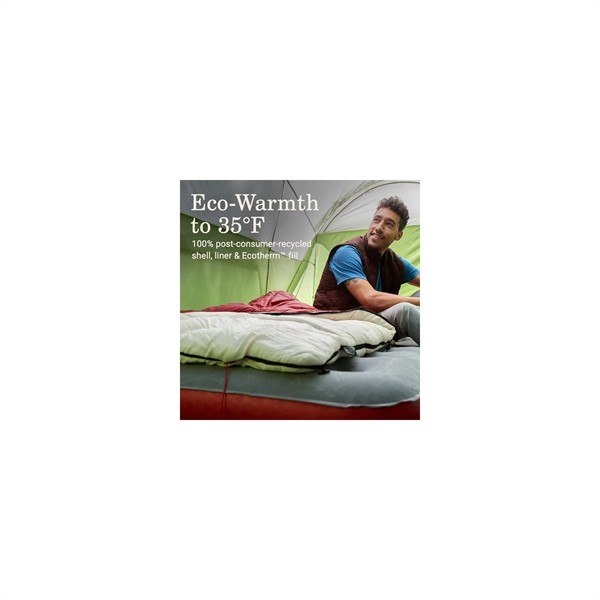 Flatlands™ Big & Tall Sleeping Bag is constructed with a recycled... from ASI 45647 Coleman Co Inc