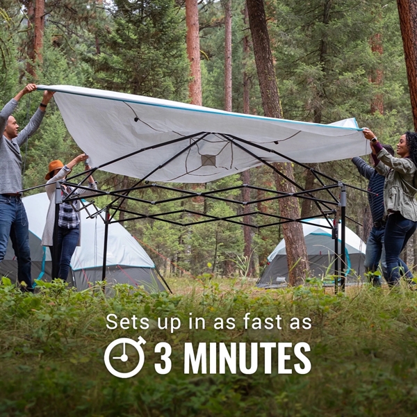 OneSource 10 x 10 Canopy Shelter Tent with LED Lighting &... from ASI 45647 Coleman Co Inc