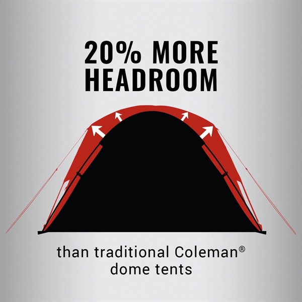 Skydome™ Camping Tent. Quick setup under 5 minutes with plenty of... from ASI 45647 Coleman Co Inc