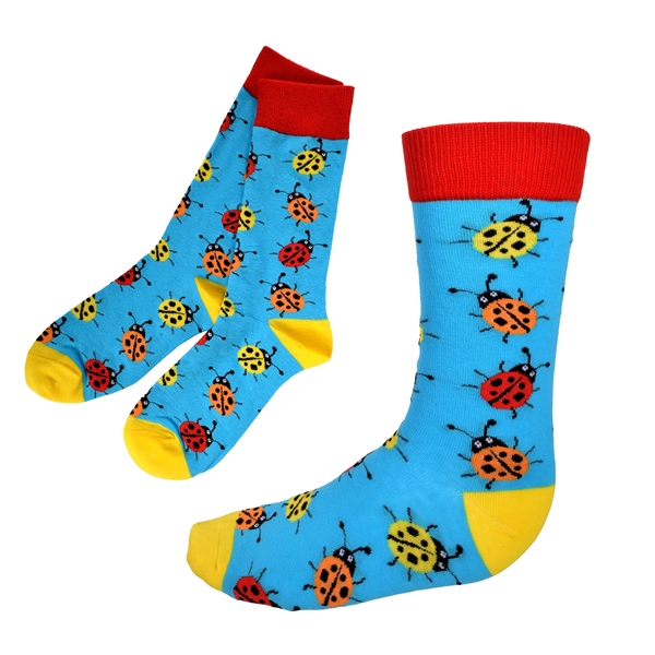 Knitted Jacquard Socks are made from 100% cotton. Unisex adult size... from ASI 93987 Martini-Vispak Inc.