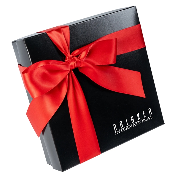 Can't choose just one candy confection? 4 Cavity Black Gift Box... from ASI 44900 NC Custom (CI/Lanco) / Lanco