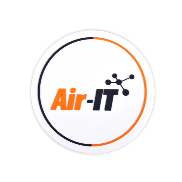 PVC coasters, 4mm thick with up to 5 colors.... from ASI 93987 Martini-Vispak Inc.