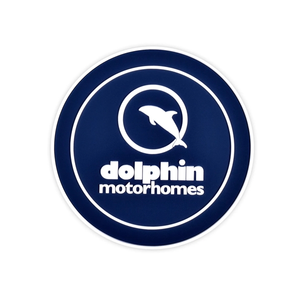 PVC coasters, 4mm thick with up to 5 colors.... from ASI 93987 Martini-Vispak Inc.