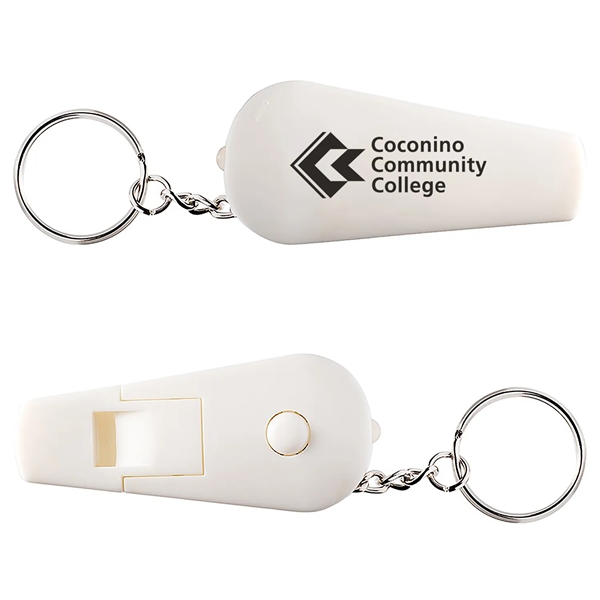 Flashlight whistle keychain.... from ASI 52710 Lincoln Line