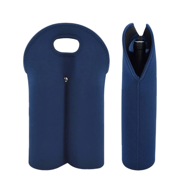 2 Pack insulated wine bottle cooler with heat transfer on whole... from ASI 37218 Athena Promo (tm)