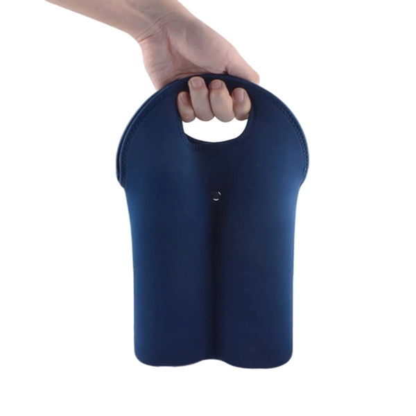 2 Pack insulated wine bottle cooler with heat transfer on whole... from ASI 37218 Athena Promo (tm)
