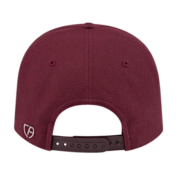 Acrylic wool structured cap with pre-curved visor and adjustable snapback closure.... from ASI 43792 Cap America Inc
