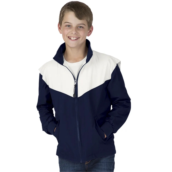 TechLyte nylon youth championship zippered sports jacket.... from ASI 44620 Charles River Apparel