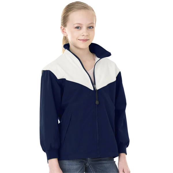 TechLyte nylon youth championship zippered sports jacket.... from ASI 44620 Charles River Apparel