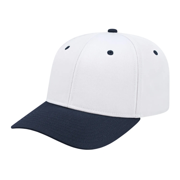 Mid profile structured cotton and polyester cap with adjustable snapback closure.... from ASI 43792 Cap America Inc