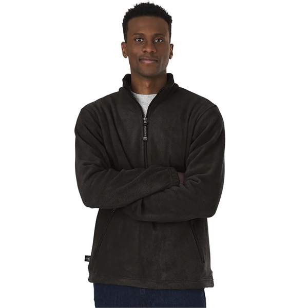 Fleece pullover with quarter zip design, stand up collar, and zippered... from ASI 44620 Charles River Apparel