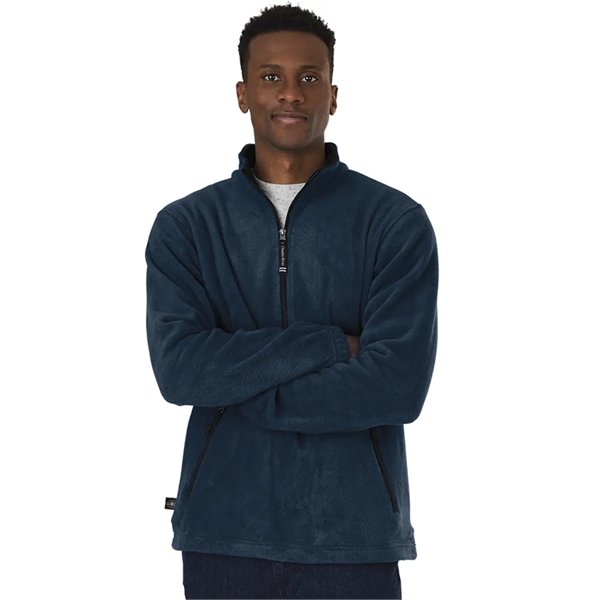 Fleece pullover with quarter zip design, stand up collar, and zippered... from ASI 44620 Charles River Apparel