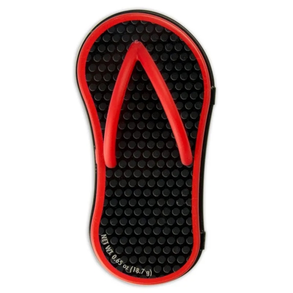 Patented designed flip-flop tin filled with appx. 0.65 oz. of peppermints.... from ASI 44900 NC Custom (CI/Lanco) / Lanco