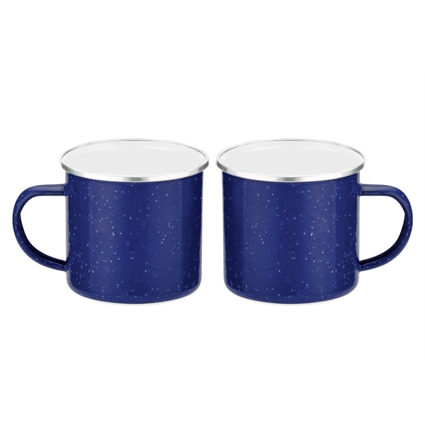 16 Oz. Metal Cowboy Camp Mug with Stainless Steel Rim... from ASI 52475 Xpres LLC