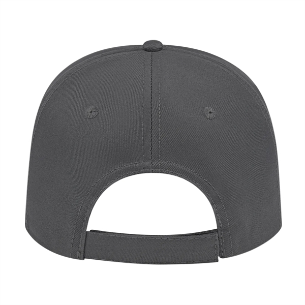 Low profile six panel unstructured cap with a standard pre-curved visor... from ASI 43792 Cap America Inc