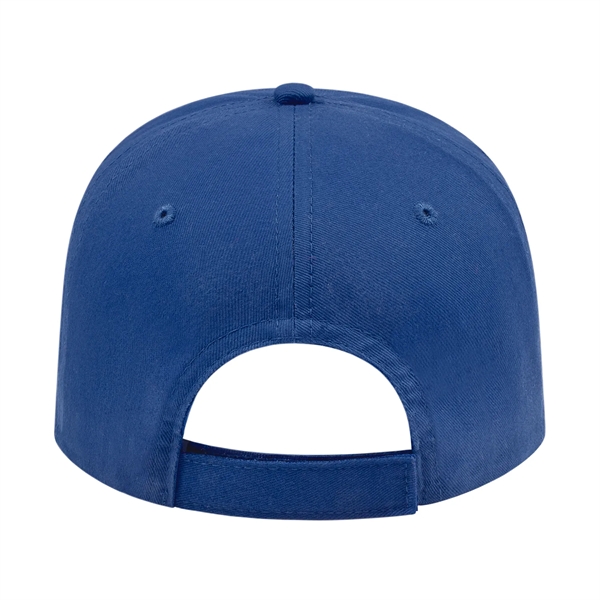 Low profile unstructured six panel brushed cotton twill cap with sandwich... from ASI 43792 Cap America Inc