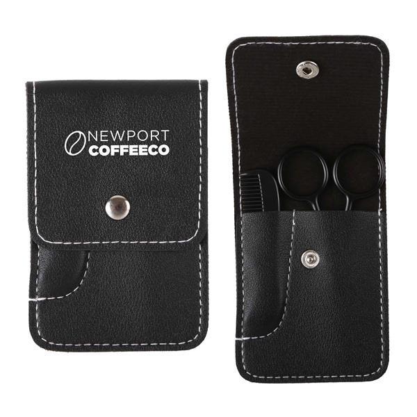 Facial hair kit. Includes stainless steel shears and a plastic comb... from ASI 61966 HPG / Mixie