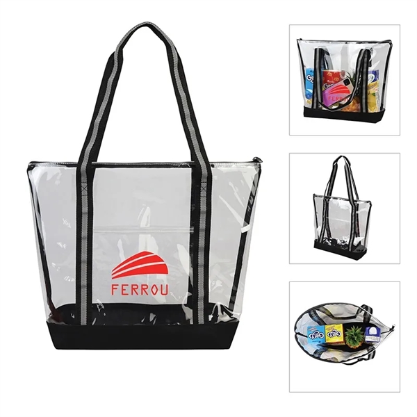 Capitola Clear TPU Zippered Tote... from ASI 67866 Logomark/Valumark