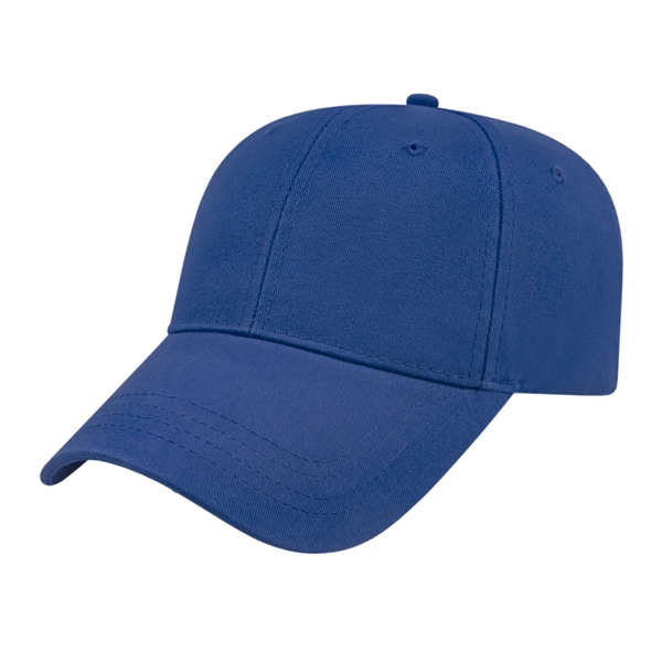 Low profile structured six panel brushed cotton twill cap with sandwich... from ASI 43792 Cap America Inc