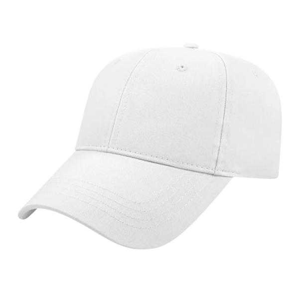 Low profile structured six panel brushed cotton twill cap with sandwich... from ASI 43792 Cap America Inc