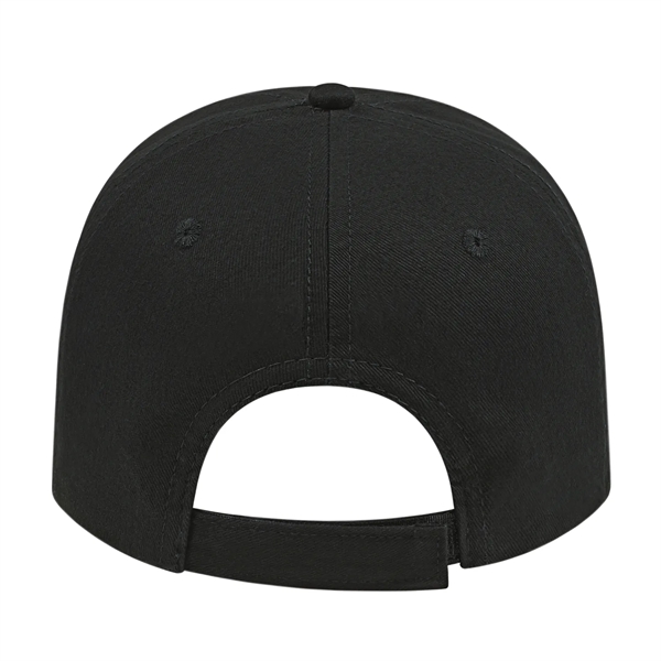 Low profile structured six panel brushed cotton twill cap with sandwich... from ASI 43792 Cap America Inc
