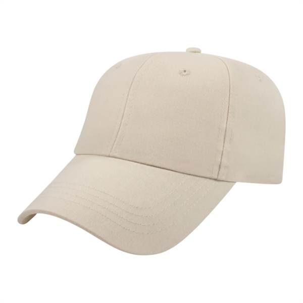 Low profile structured six panel brushed cotton twill cap with sandwich... from ASI 43792 Cap America Inc