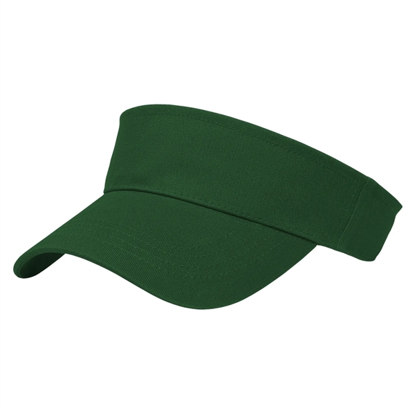 Cotton twill brushed cotton twill tennis visor with fabric strap and... from ASI 43792 Cap America Inc