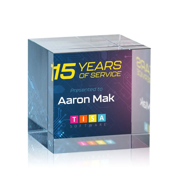 Granby Cube VividPrint™ Award is a lovely, highly polished cube in... from ASI 84592 St Regis Group / St Regis