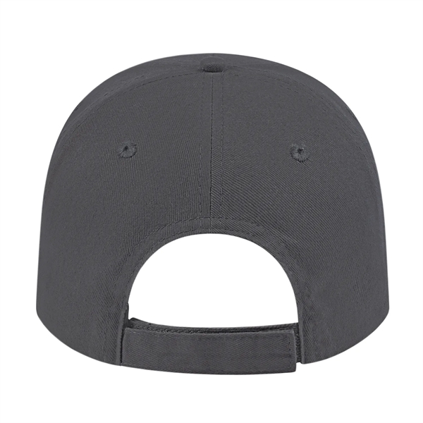 Low profile six panel structured cotton twill cap with fabric strap... from ASI 43792 Cap America Inc