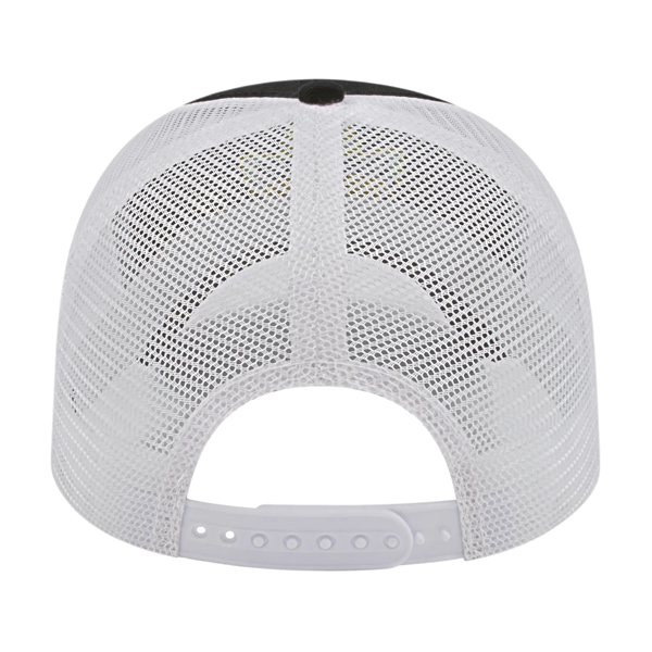 Low profile six panel unstructured cap featuring a standard pre-curved visor... from ASI 43792 Cap America Inc