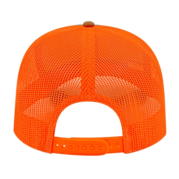 Chino twill medium profile six panel structured cap with mesh back,... from ASI 43792 Cap America Inc