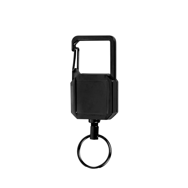3" zinc alloy carabiner keychain with retractable badge reel and metal... from ASI 61125 Hit Promotional Products / Hit®