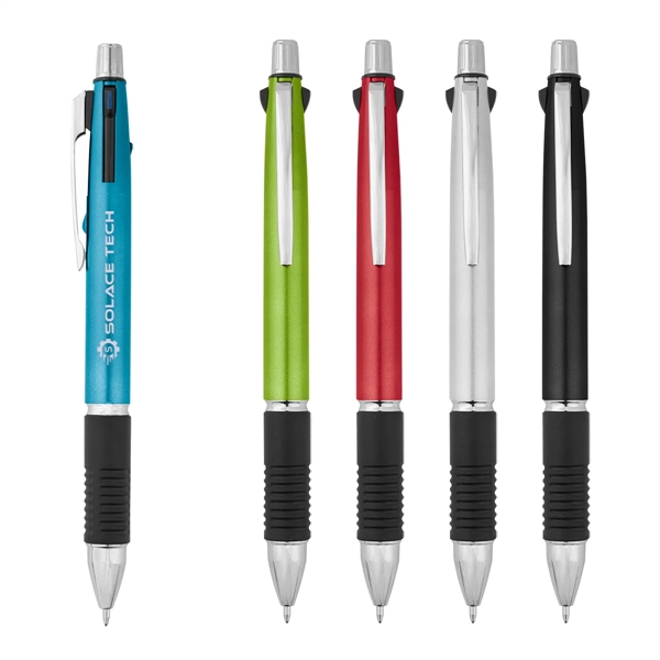 4-in-1 pen with three colors of ink, a mechanical pencil lead,... from ASI 61125 Hit Promotional Products / Hit®