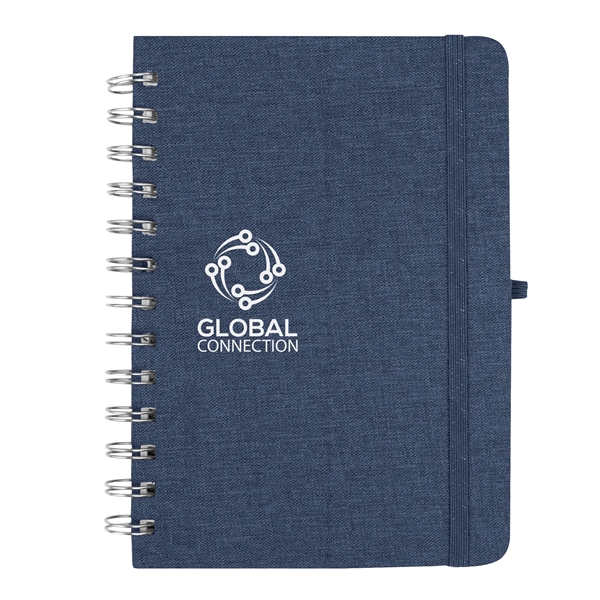 Notebook with a phone holder, 80 pages of lined paper, strap... from ASI 61125 Hit Promotional Products / Hit®