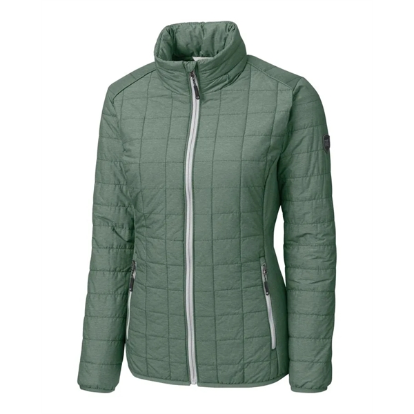 Women's puffer jacket with a full-zip, insulation, hood, wind and water... from ASI 47965 Cutter & Buck