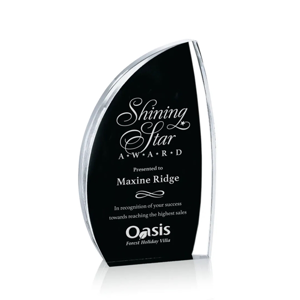 The Duncan Award features solid clear acrylic that reveals a curved... from ASI 84592 St Regis Group / St Regis