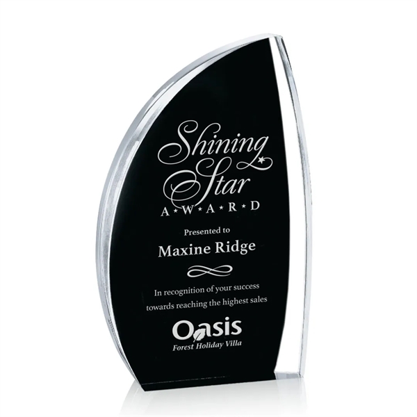 The Duncan Award features solid clear acrylic that reveals a curved... from ASI 84592 St Regis Group / St Regis