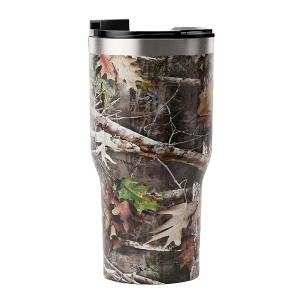 RTIC 20 ounce insulated stainless steel ringed tumbler with lid.... from ASI 74601 Calico