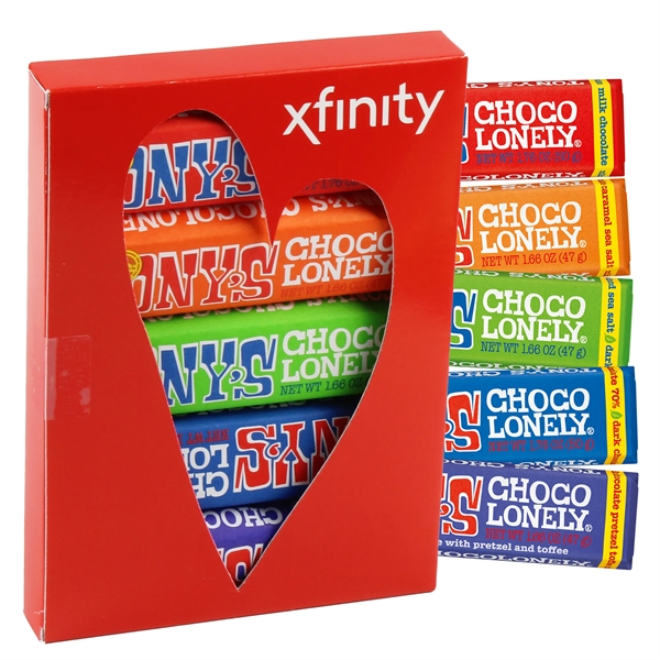 Heart Window Rainbow Taste Pack; includes a variety of chocolate bar... from ASI 71685 Midnite Snax®