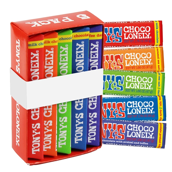 Chocolate Bar Library with a custom printed belly band; includes a... from ASI 71685 Midnite Snax®