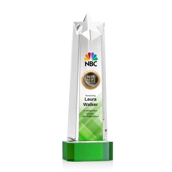 The Delaware Star VividPrint™ Award on Base is a thick Optical... from ASI 84592 St Regis Group / St Regis