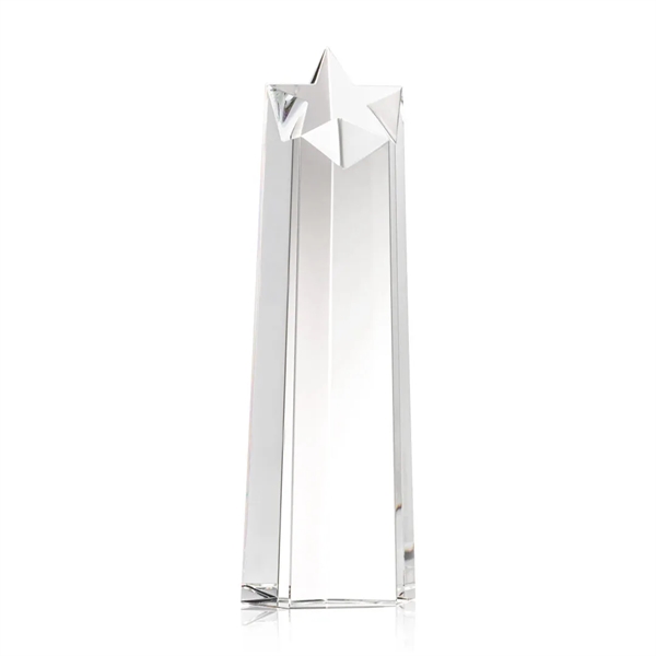 The Freestanding Delaware Star Award is an inspiring thick optical crystal... from ASI 84592 St Regis Group / St Regis