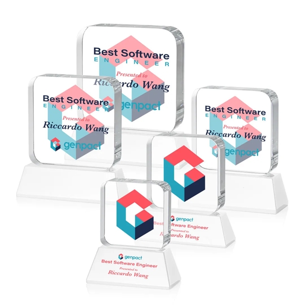 Flamborough VividPrint™ Award on Base - White... from ASI 84592 St Regis Group / St Regis