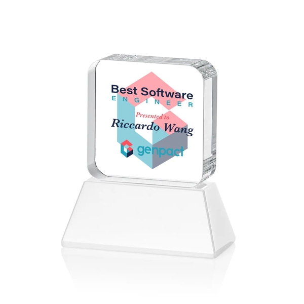 Flamborough VividPrint™ Award on Base - White... from ASI 84592 St Regis Group / St Regis