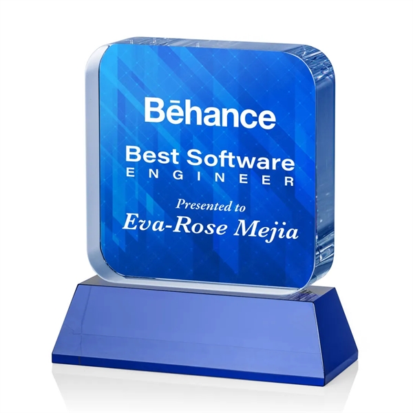 Flamborough VividPrint™ Award on Base - Blue... from ASI 84592 St Regis Group / St Regis