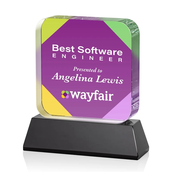 Flamborough VividPrint™ Award on Base - Black... from ASI 84592 St Regis Group / St Regis