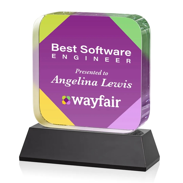 Flamborough VividPrint™ Award on Base - Black... from ASI 84592 St Regis Group / St Regis