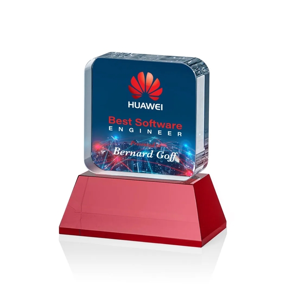 Flamborough VividPrint™ Award on Base - Red... from ASI 84592 St Regis Group / St Regis